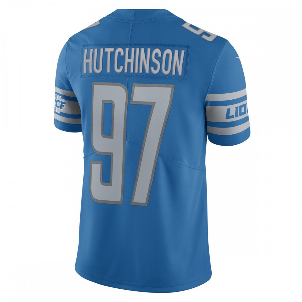 Aidan Hutchinson Detroit Lions Nike Team Vapor Limited Jersey - Blue-Profan Arena